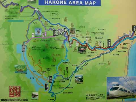 Mapa Hakone