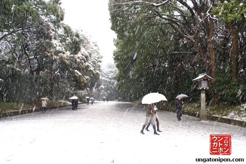 Nieve en Tokyo