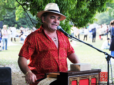 Pascal Venturelli en el parque de Shinjuku Gyouen