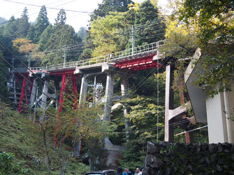 Comienzo de la vía del funicular