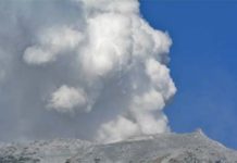 Erupción en el Mt. Ontake