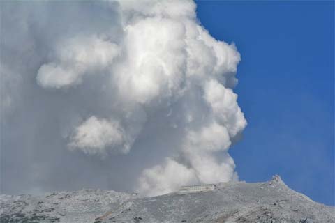 Erupción en el Mt. Ontake