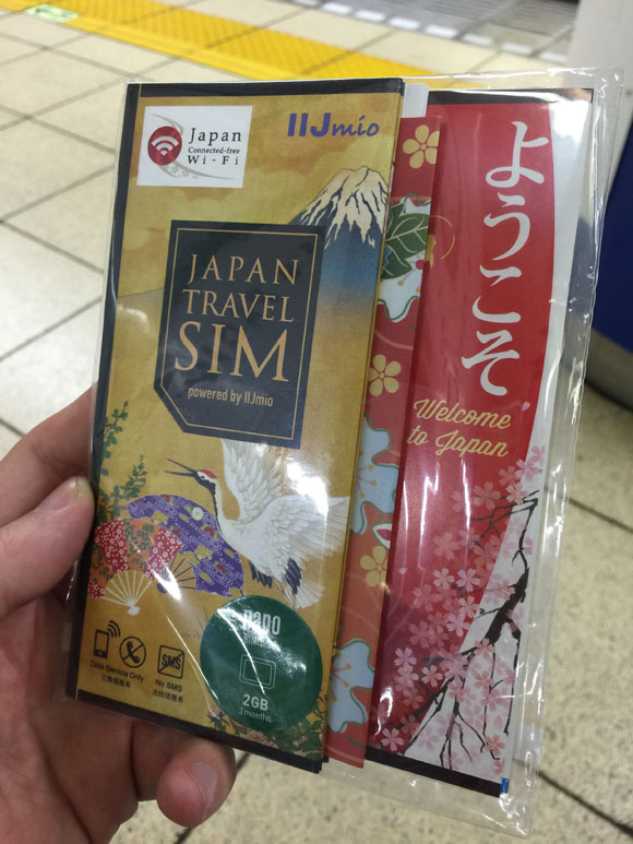 Sim prepago de datos IIJmio en Japón