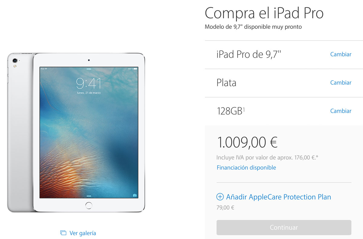 iPad Pro español más barato