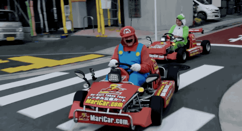 Tour de Mario Kart en Tokio