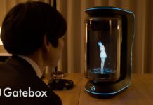 Holograma de asistente virtual de Gatebox