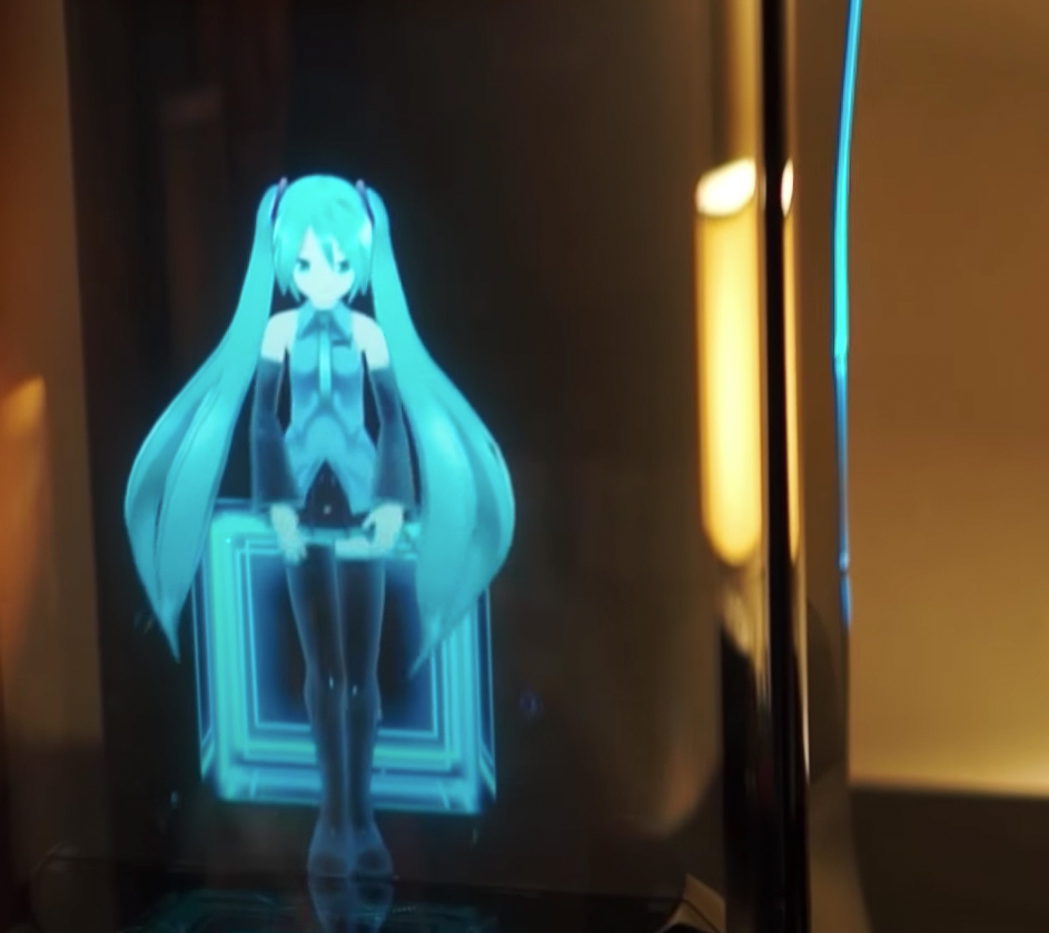 Holograma de Hatsune Miku en Gatebox