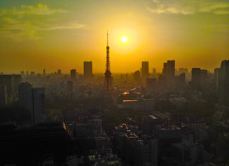 Foto de Tokio desde el World Trade Center de Hamamatsucho, hecha con un iPhone 4S