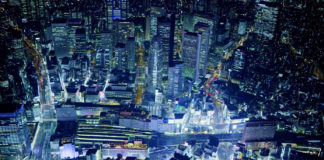 Vistas de Shinjuku por la noche