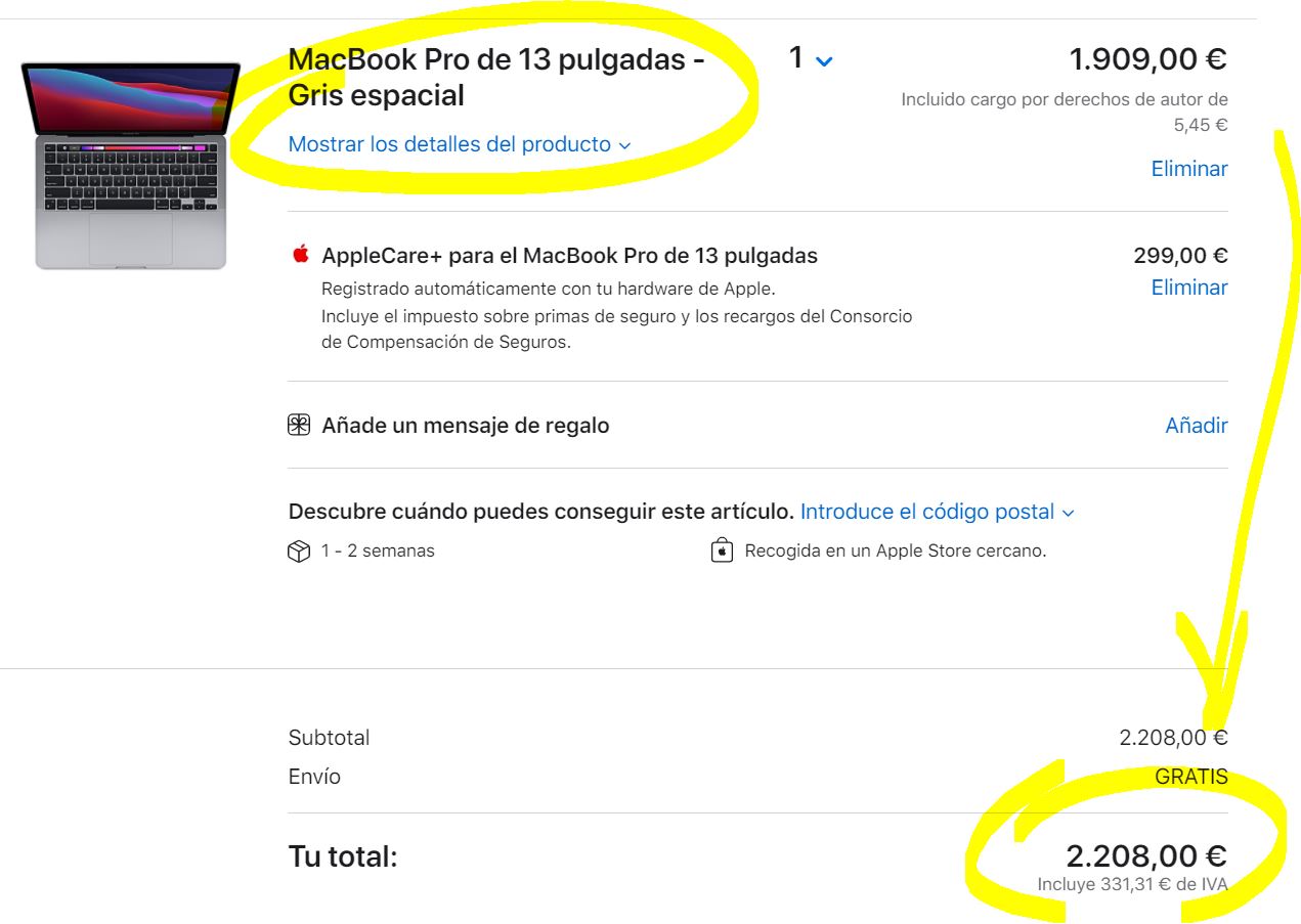 MacBook Pro comprado en Japón, mucho más barato