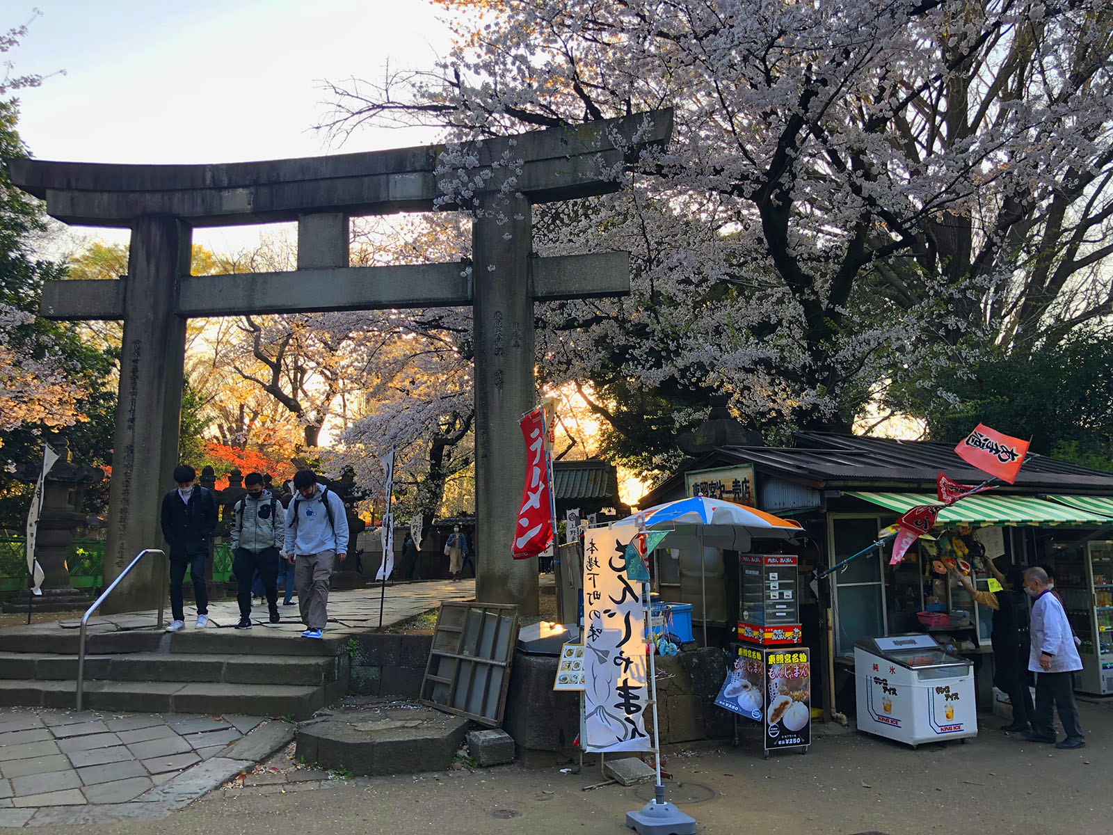 Torii de entrada al santuario de Toshogu, en el parque de Ueno de Tokio