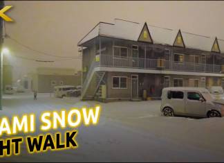 Paseo por la nieve en Kitami, Hokkaido