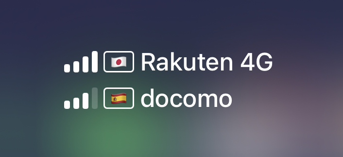 Rakuten Mobile y DoCoMo (para Pepephone en Japón)
