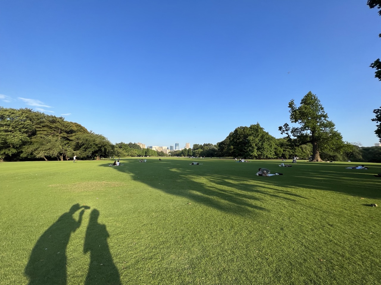 Jardines del parque Shinjuku Gyoen en Tokio